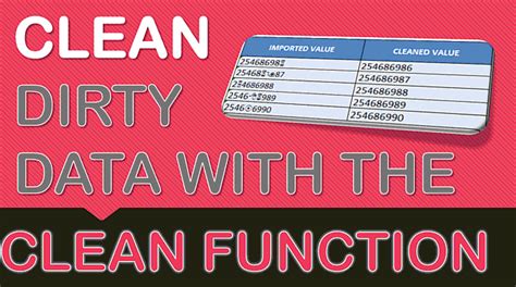 Image result for Clean Data Function in Excel for Data Not Given