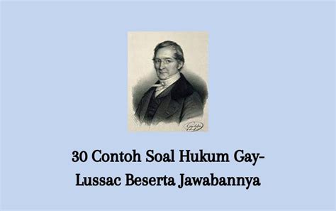 Memahami Hukum Gay-Lussac: Contoh Soal dan Pembahasan Lengkap
