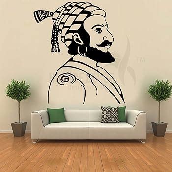 Buy Shivaji Maharaj-Great Soldier Wall Sticker-60"w x 44"h ( 5 Foot x 3 ...