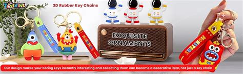 Toyshine 2 Pc Cute keychain Kawaii Cartoon Keychains with Holder ...