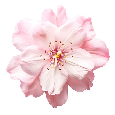 Pink sakura flower isolated on transparent background. 24856591 PNG