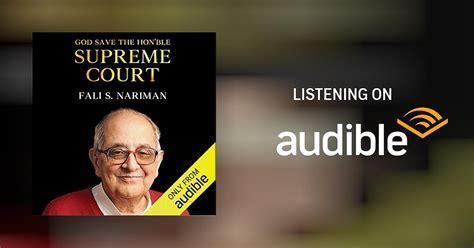 God Save the Hon'ble Supreme Court by Fali S. Nariman - Audiobook ...