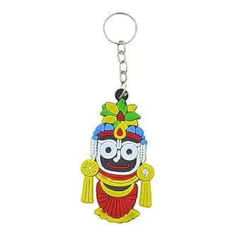 RealCraft; INSPIRING Rubber Shree Jagannath Keychain, Multicolor ...
