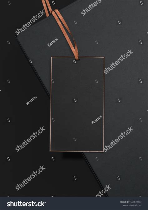 Blank Black Rectangle Price Tag Discount Stock Illustration 1568849173 ...
