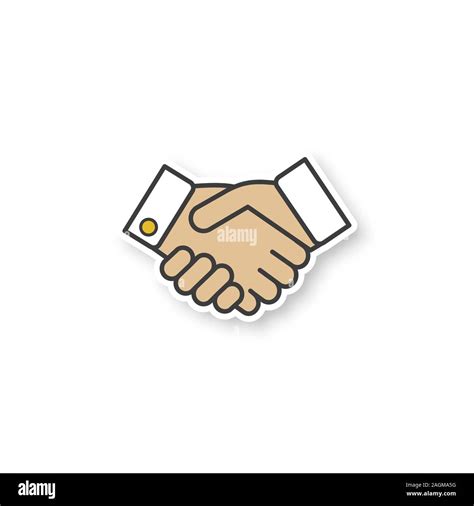 Business Handshake Sticker 的图像结果