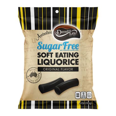 Darrell Lea SUGAR FREE Soft Eating Liquorice - Original Flavor 4 oz Ba ...