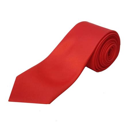 Buy GOOD ONE STORE Red Important Satin mens plain Necktie Free Size Tie ...
