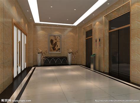 电梯间设计图__室内模型_3D设计_设计图库_昵图网nipic.com