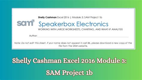 Image result for Module 3 Sam Project 1