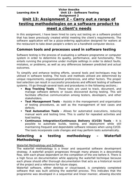 Image result for Week 2 Assignment 2 Software Testing Answers