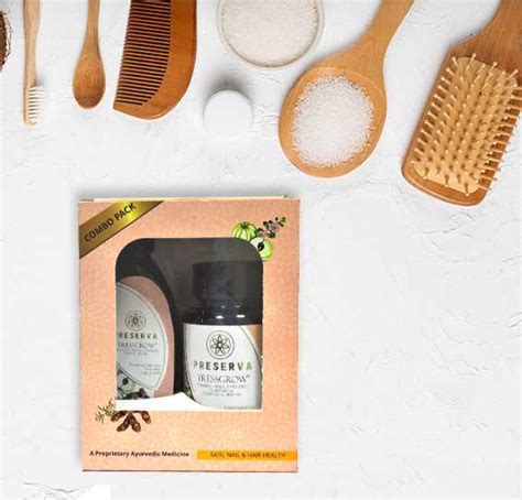 Preserva Wellness Tressgrow Tablet & Oil Pack for Hair fall & Dandruff