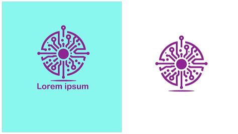 Technology innovation engineering tech unique logo design illustration ...