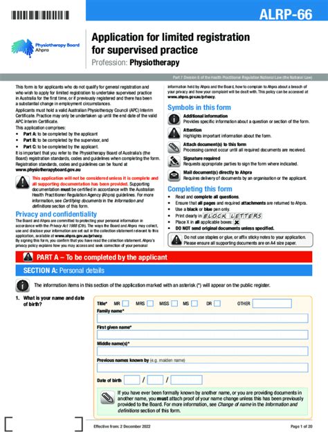 2022-2026 Form AU Ahpra ALRP-66 - Fill Out, Sign & Share Online | pdfFiller