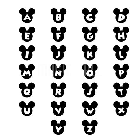 15 Mickey Mouse Head Font Images - Free Mickey Mouse Ears Font, Mickey ...