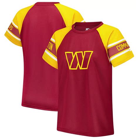 Women's Starter Burgundy Washington Commanders 1st Rounder Color Block ...