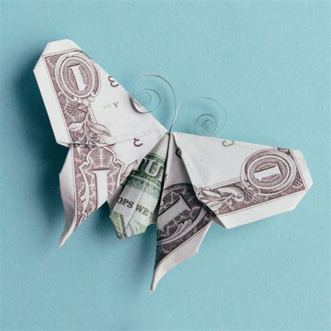 Easy Dollar Bill Origami Butterfly Instruction - Origami OK