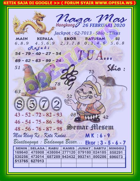 syair hk senin 14 november 2022