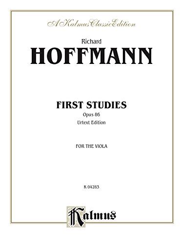 First Studies, Opus 86: For Viola (Kalmus Edition) eBook : Hofmann ...