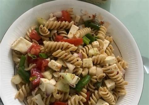Italian Whole Wheat Pasta Salad Recipe by Smita Agarwal - Cookpad