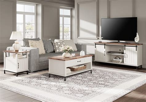 Amazon.com: LINSY HOME Living Room Table Sets 4 Piece with TV Stand ...