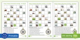 Mapwork - Compass Directions Activity - Twinkl South Africa