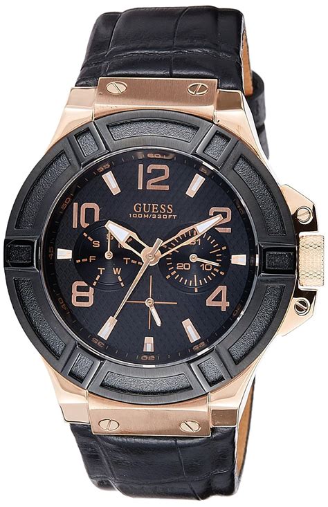 GUESS Analog Black Dial Men's Watch - W0040G5 : Amazon.in: Fashion
