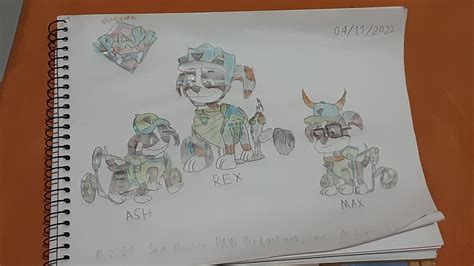 PAW Patrol: Rex, Max and Ash by JoaoGabyel on DeviantArt
