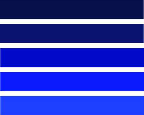 Gamas de colores azules; usos y ejemplos