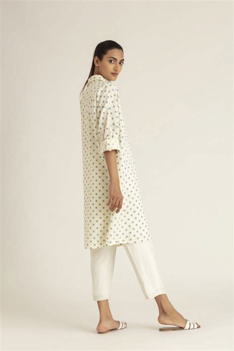 Buy Polka Dot Cotton Linen Dress | Latest Dresses for Women Online ...