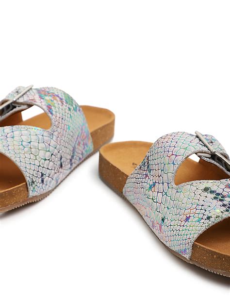 Buy Pure Leather Slip On Textured Sandals at Marks & Spencer