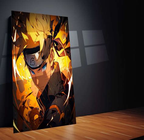 Kawaii Naruto Metal Poster | Cute Anime Wall Art | Adorable Ninja Aest ...