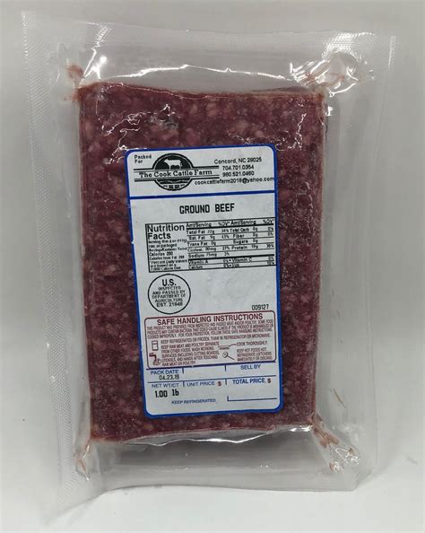 Ground Beef 1lb - Cook Cattle Farm