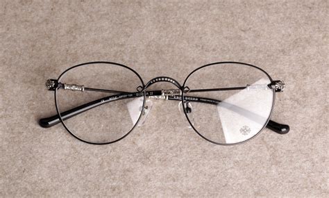 日本代购 chrome hearts 克罗心 PLONKER系列 半框十字镜腿眼镜架-Taobao