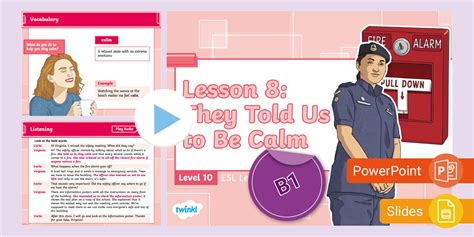 ESL Curriculum Level 10, Lesson 8 on Twinkl