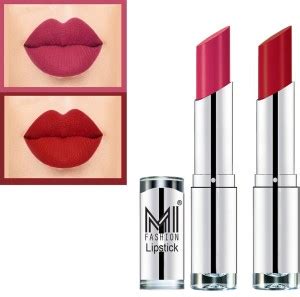 MI FASHION Made in India Vegan Long Wear Soft Matte Lipsticks Set ...