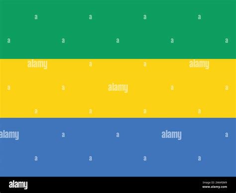 High detailed flag of Gabon. National Gabon flag. Africa. 3D ...