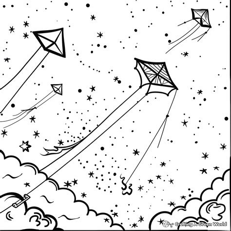Kite Coloring Pages - Free & Printable!