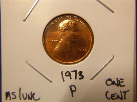 1973 P Lincoln Memorial Cent Small Cents - For Sale, Buy Now Online ...