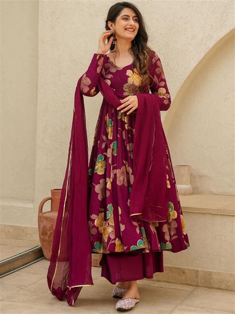 Women Printed Pure Cotton Kurta with Palazzos & With Dupatta – Ladyfleur