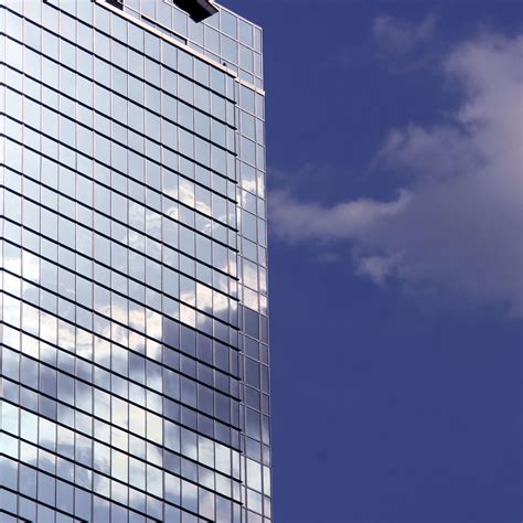 Download wallpaper 2780x2780 building, facade, mirror, sky, blue ...