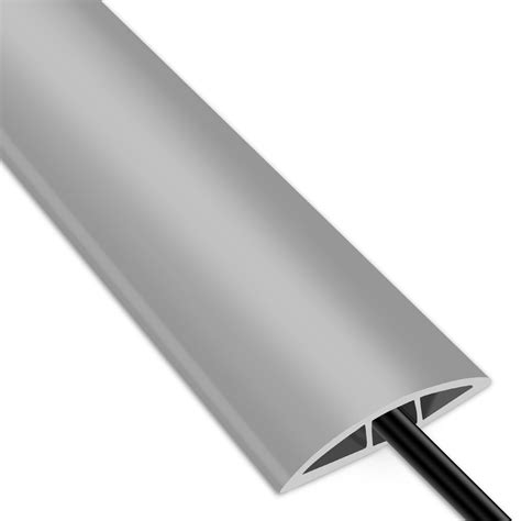Floor Cable Cover, 2M Rubber Floor Cable Protector, Grey Wire Covers ...
