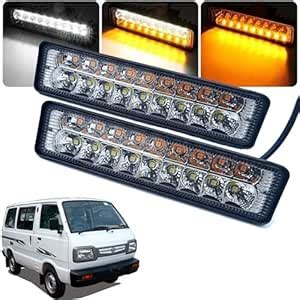 Auto Pearl Car Yellow/White & Blinking Led Fog Light High Beam light ...