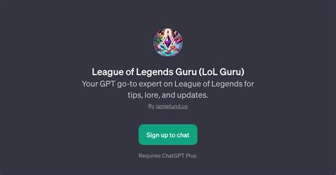 League of Legends Guru (LoL Guru) And 43 Other AI Alternatives For Gaming coach