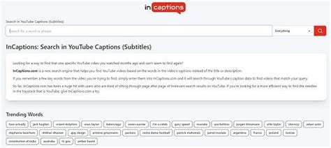How to Use YouTube Captions for Specific Spoken Word Searches