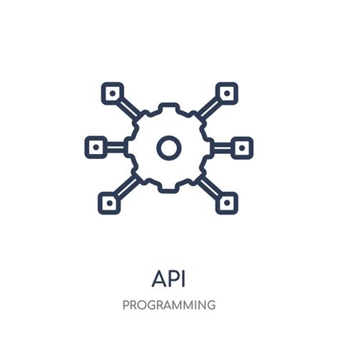 Api Icon Api Symbol Design Programming Collection Simple Element Vector ...
