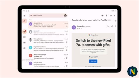 Anche l'app di Gmail sta per migliorare sui tablet Android