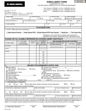Fillable Online 401 plan employee enrollment form instructions - James ...
