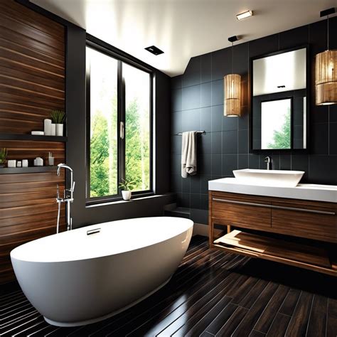 20 Elegant Dark Floor Bathroom Ideas: Designs and Trends for a Stunning ...