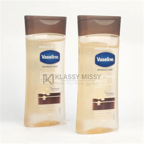 Vaseline Intensive Care Cocoa Radiant Body Oil 200ml