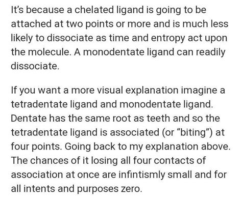 Why do the chelating ligands haing a system of alternatesingle and ...